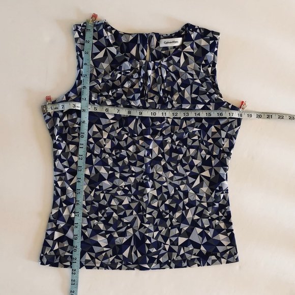 Calvin Klein Multi Color Sleeveless Top Petite S New - Picture 6 of 11